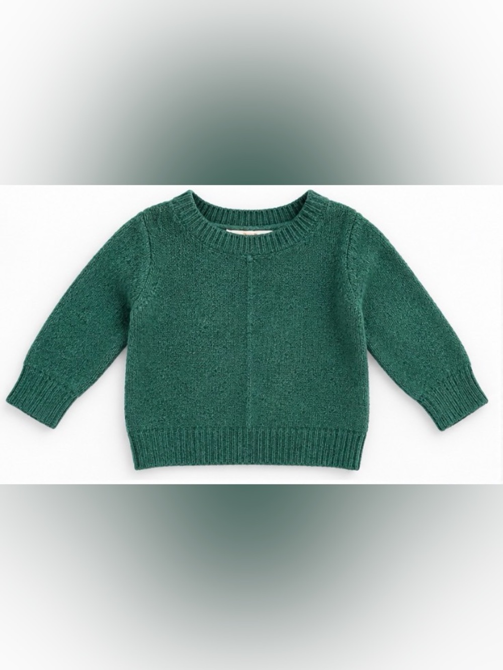 GB Girls Forest Green Knit Crewneck Sweater Size 2T